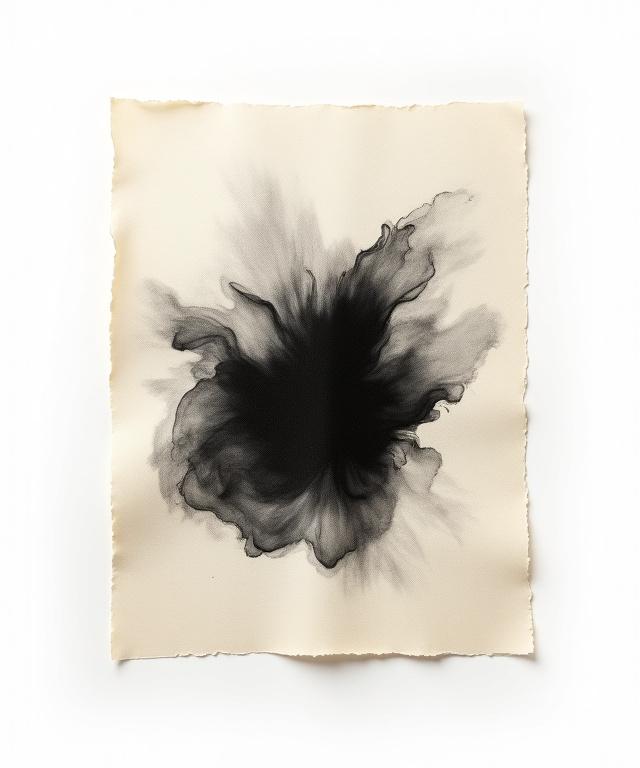 Close-up of ink spreading on high-quality paper, symbolizing strategy and fluid movement