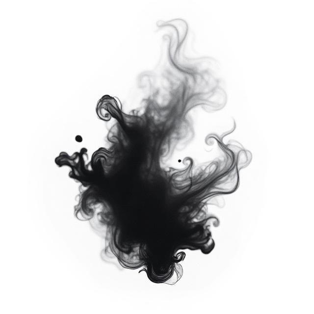 Macro shot of black ink flowing into water, symbolizing market fluidty and strategy